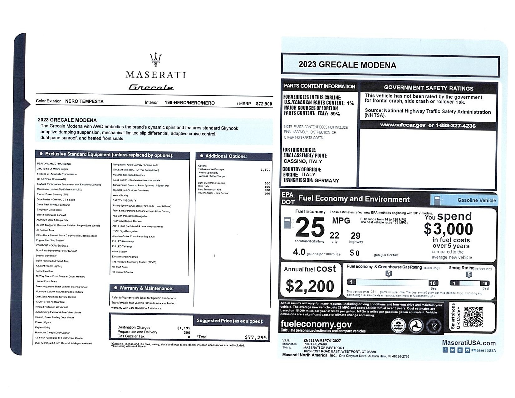 New 2023 Maserati Grecale Modena