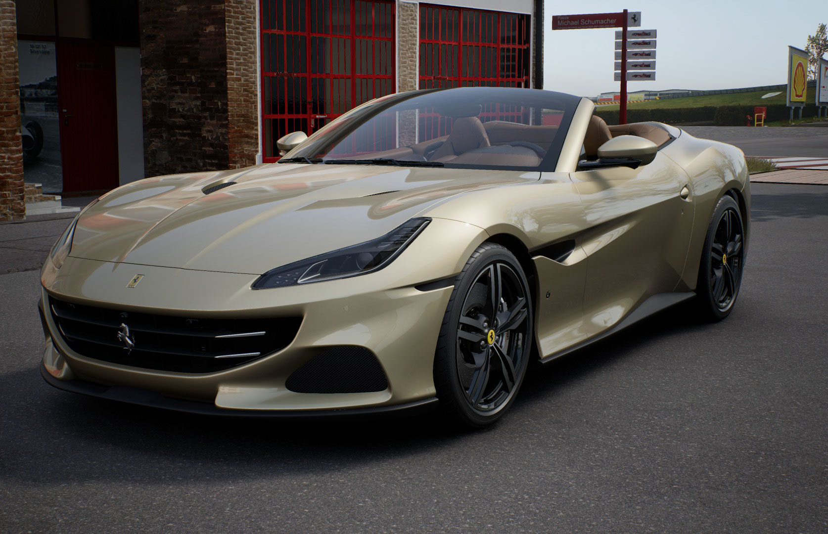 Ferrari Grigio Ingrid/Cuoio