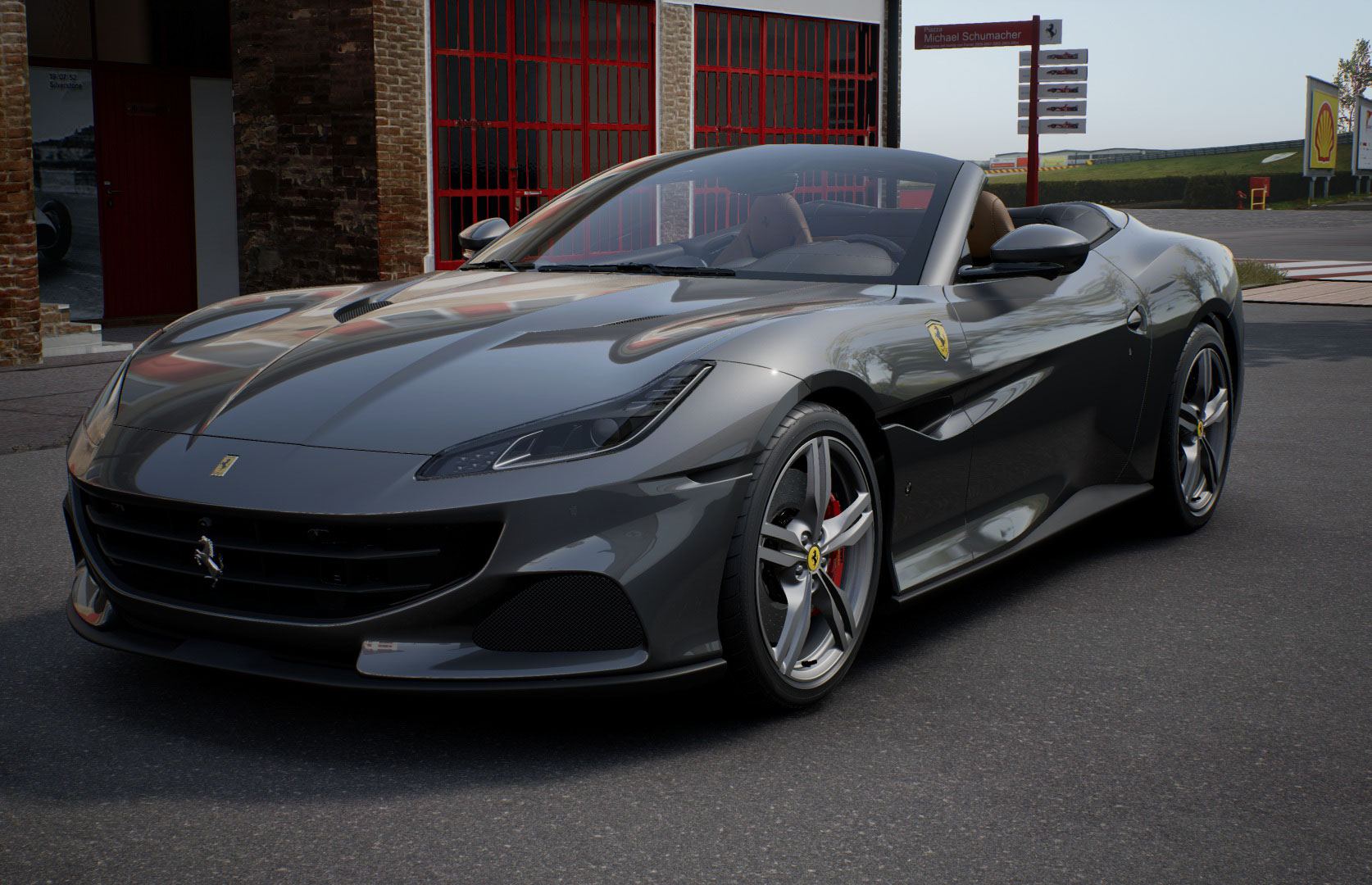 Ferrari Grigio Silverstone/Cuoio