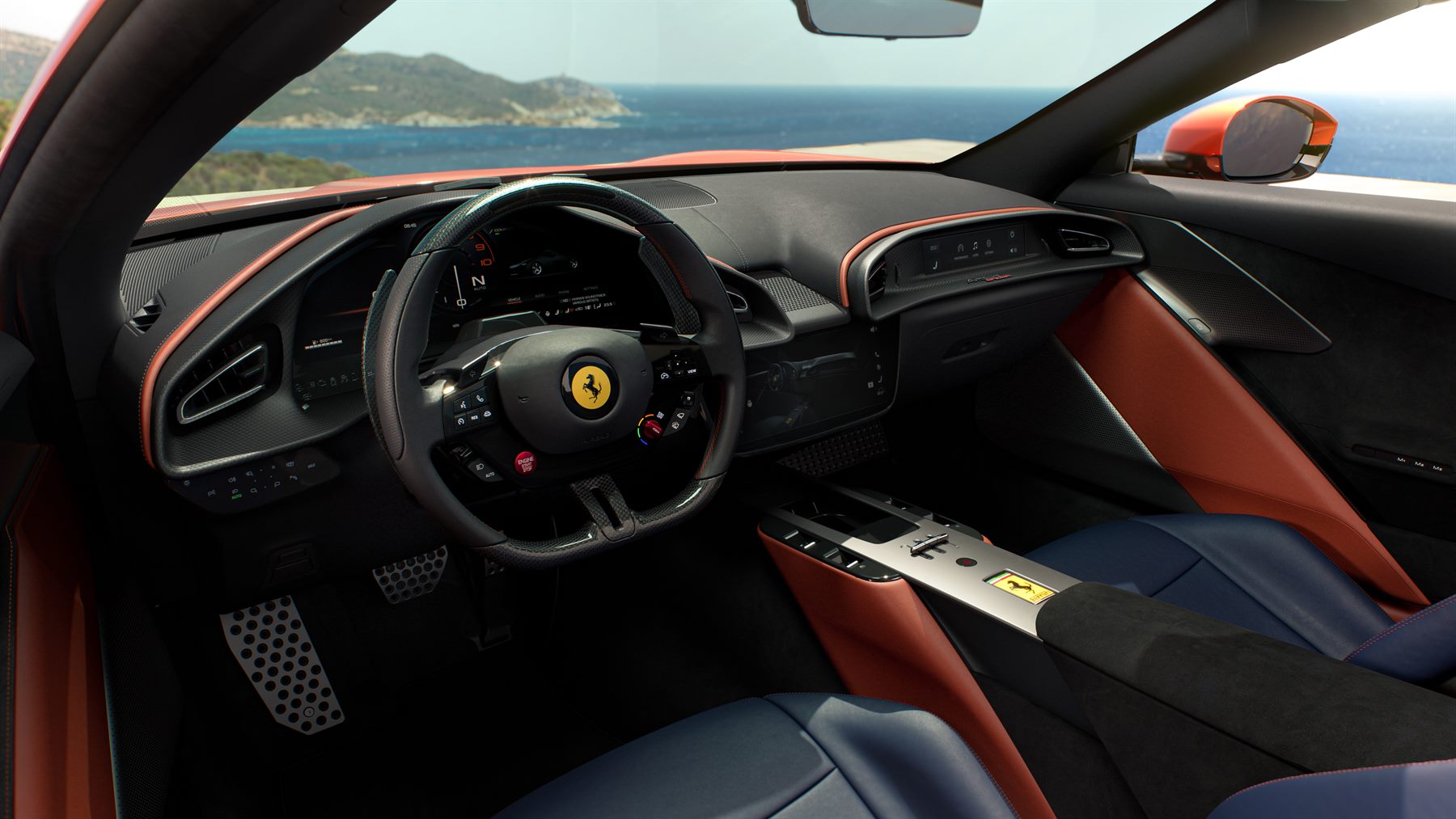 Ferrari Amalfi Spider interior cockpit